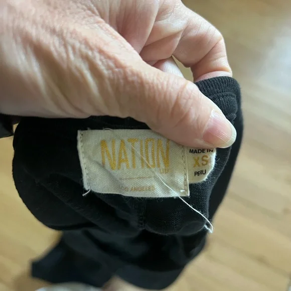 Nation LTD Black Sahar Midi Cotton Smocked-Waist Dress - Picture 5 of 6